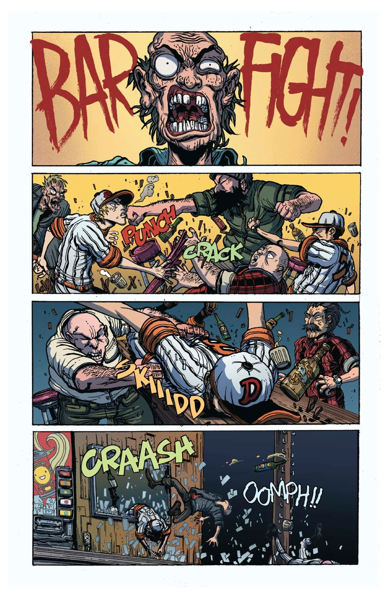 Illustration for article titled You'll want to throw money at this deranged graphic novel about baseball players versus monsters
